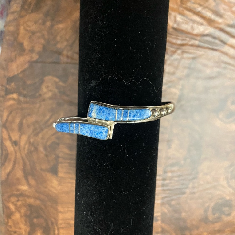 Stylish Blue and Silver Women's Bracelet